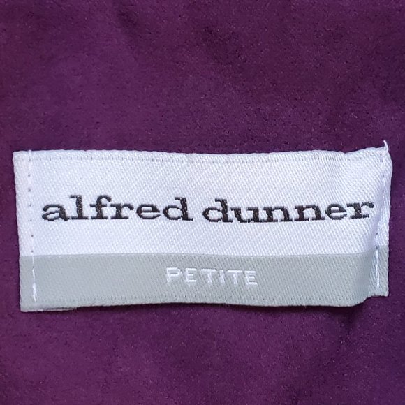 Alfred Dunner Purple City Smarts Brushed Feel Button Front Blazer NWT Size 10P - Picture 9 of 14